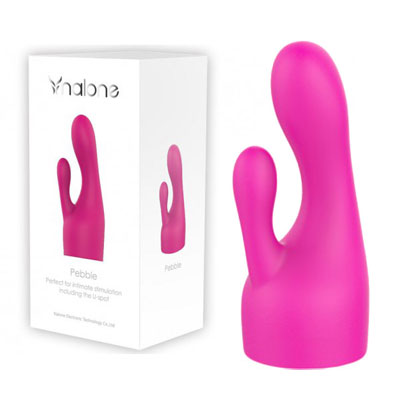 Box view of the sexy Nalone Pebble Wand Massager Attachment