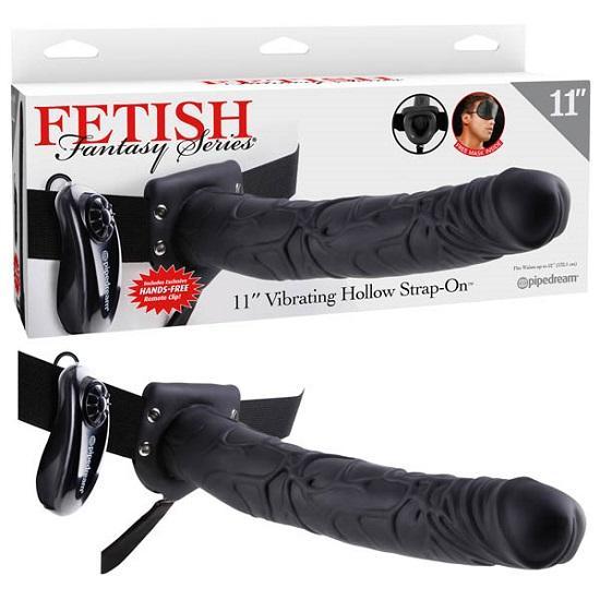 Fetish Fantasy 11 Inch Vibrating Hollow Strap-On