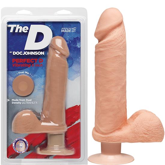 D The Perfect D Vibrating 8 Inch Wall Banger Dildo