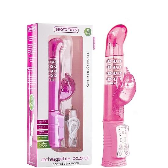 Shots Rechargeable Dolphin Rabbit Vibrator