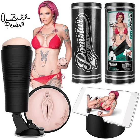 Pornstar Signature Series Anna Bell Peaks Shower Sex Pussy Stroker