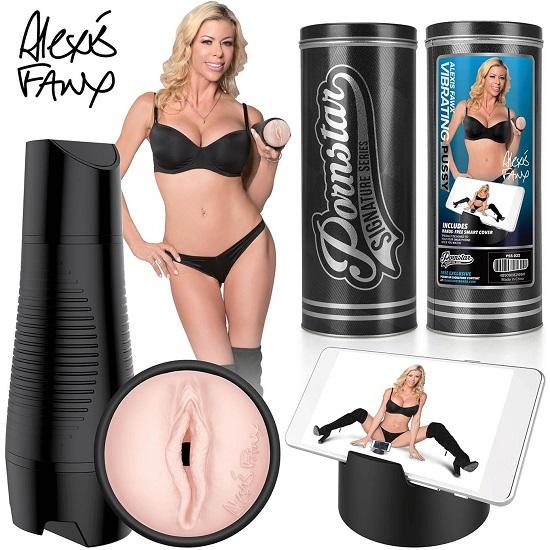 Pornstar Signature Series Alexis Fawx Rechargeable Vibrating Pussy Stroker