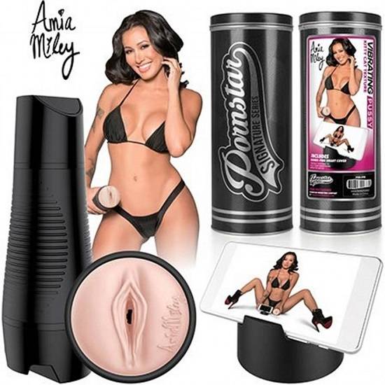 Pornstar Signature Series Amia Miley Vibrating Pussy Stroker