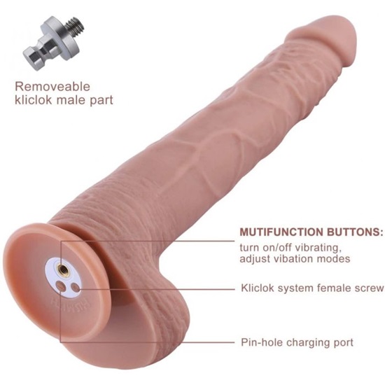 HiSmith KlicLok 11.8 Inch Vibrating Dildo
