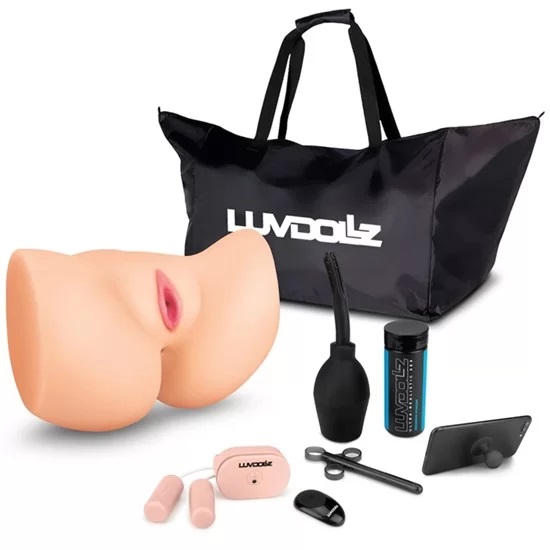 LuvDollz Vibrating Spread Eagle Pussy & Ass Masturbator