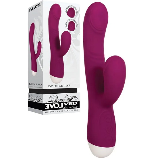 Evolved Double Tap Rabbit Vibrator