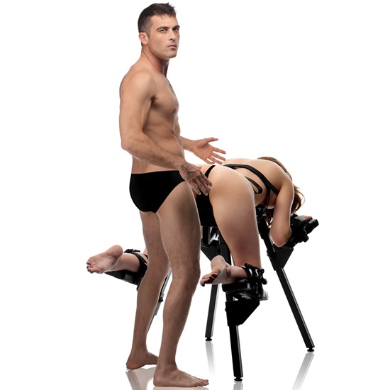 Master Series Obedience Extreme Sex Bench With Restraint Straps
