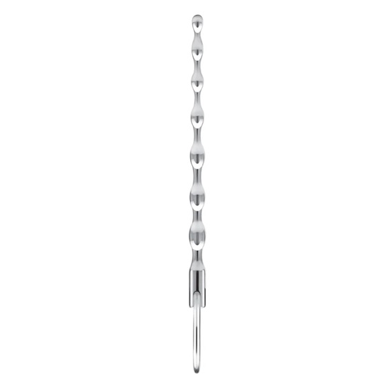 Blue Line 4.25″ Stainless Steel Ribbed Urethral Sound