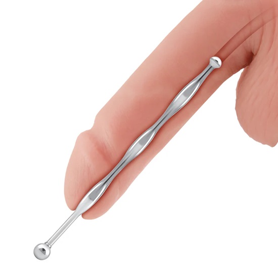 Blue Line 6″ Stainless Steel Wavy Urethral Sound