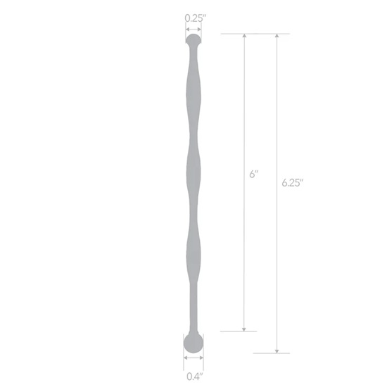 Blue Line 6″ Stainless Steel Wavy Urethral Sound - Image 4