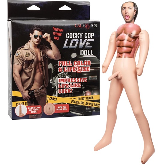 Cocky Cop Blow Up Love Doll