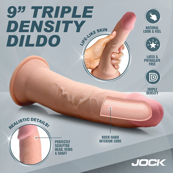 Jock Hard-Core 9″ Triple Density Dildo