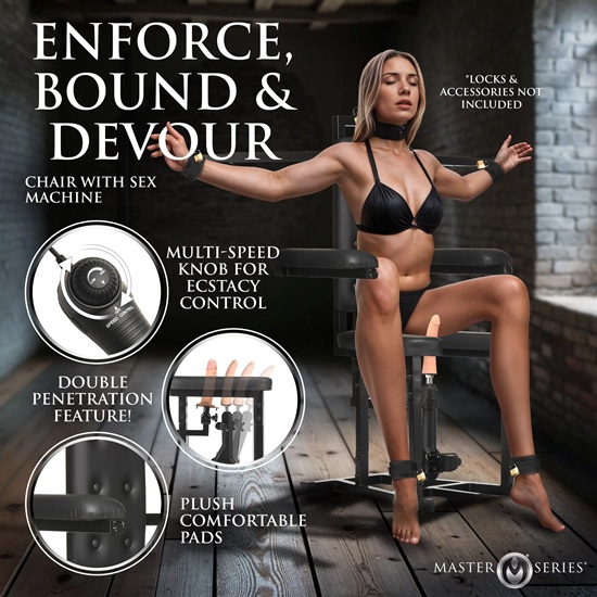Master Series Enforcer Chair with Sex Machine