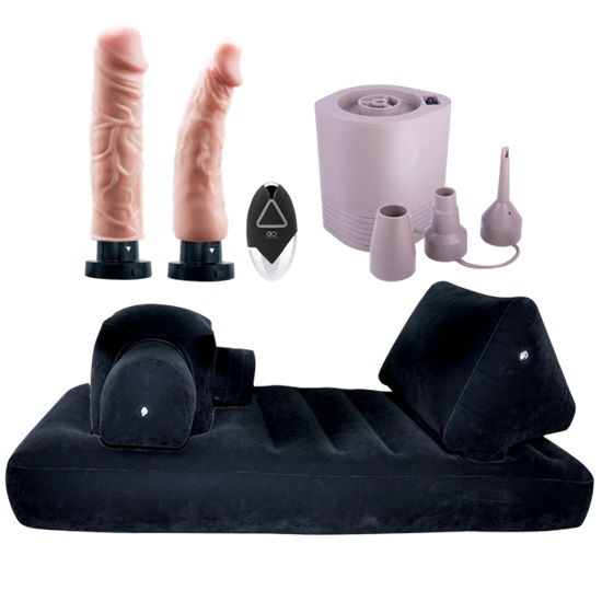My Velveted Luxury Inflatable Bed Thrusting Sex Machine