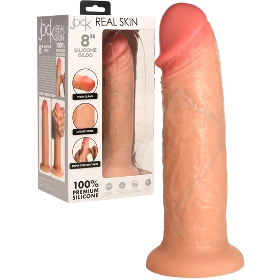 Jock Real Skin 8″ Silicone Dildo